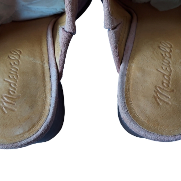 Madewell Harper Old Rose Pink Suede Mule Clog Shoe Size 7 - Picture 8 of 14